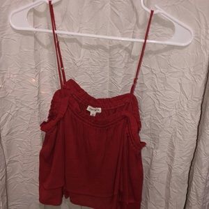 red tank top with straps